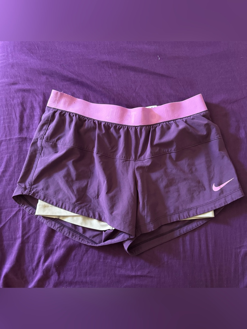 Nike - purple running shorts